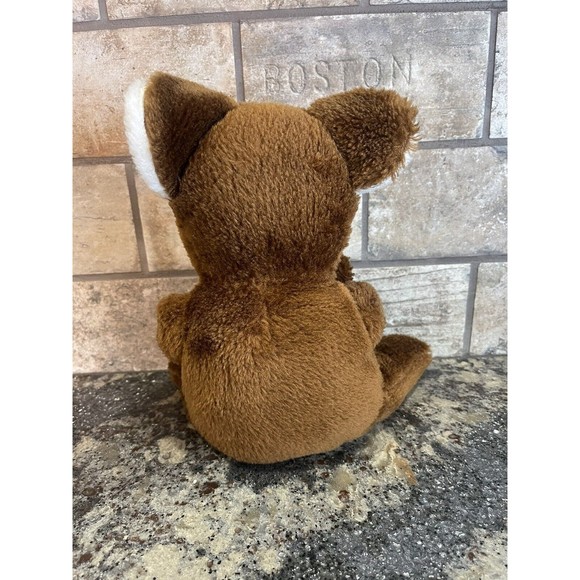 Vintage Brown Mouse Plush Stuffed Animal With Baby Cuddler Arms Felt Red Tongue - Picture 5 of 12